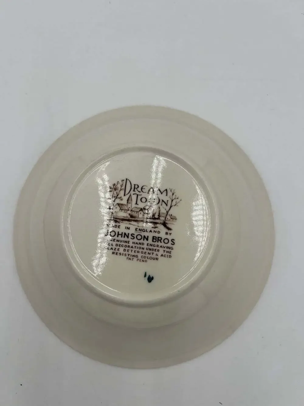 Johnson Brothers Dream Town Serving Bowl 8.25” England Transferware Vintage